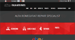 Desktop Screenshot of italiaautoparts.co.uk